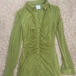 With Jean Andy Dress Forest Size Small